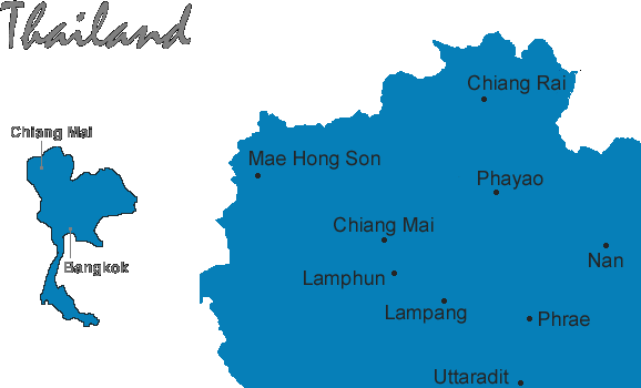 Map of Thailand